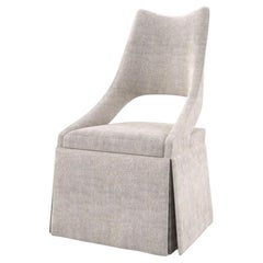 Modern Skirt Upholstered Accent Chair