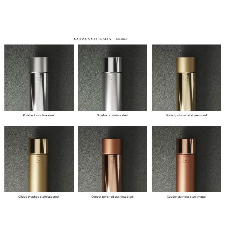 Sedia da pranzo moderna ed elegante con struttura in acciaio inox lucido e velluto performante in vendita 1