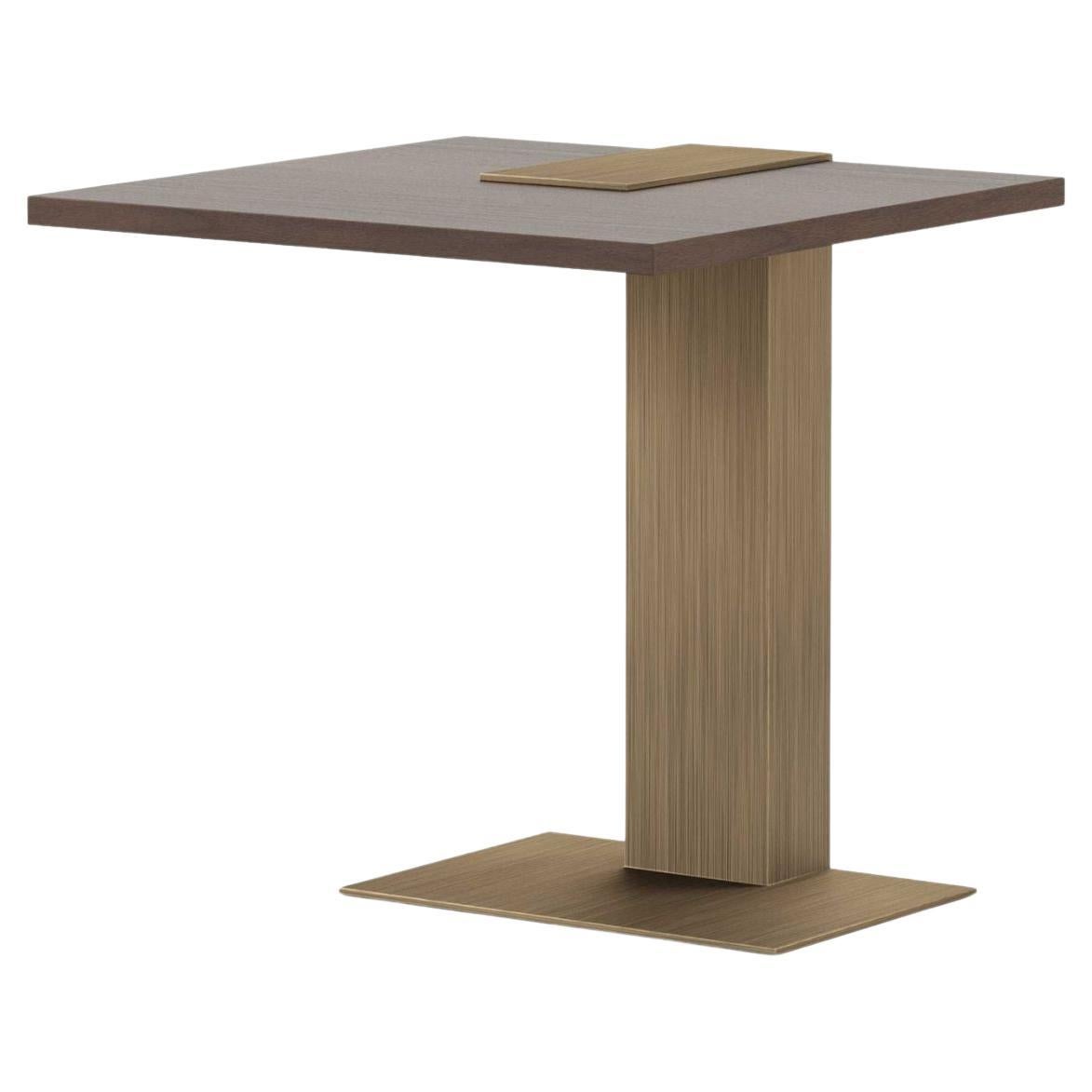 Modern Slender Side Table made with iron and lacquer, Handmade by Stylish Club