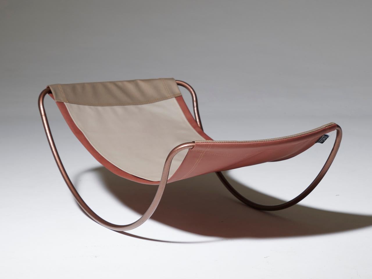 This unique Rocker is endearingly called Shay’s Chaise and seamlessly blends the charm of a rocker with the comfort of a deckchair.  
Versatile and adaptable, it's equally fitting for indoor relaxation in a living room or cozy bedroom, as well as