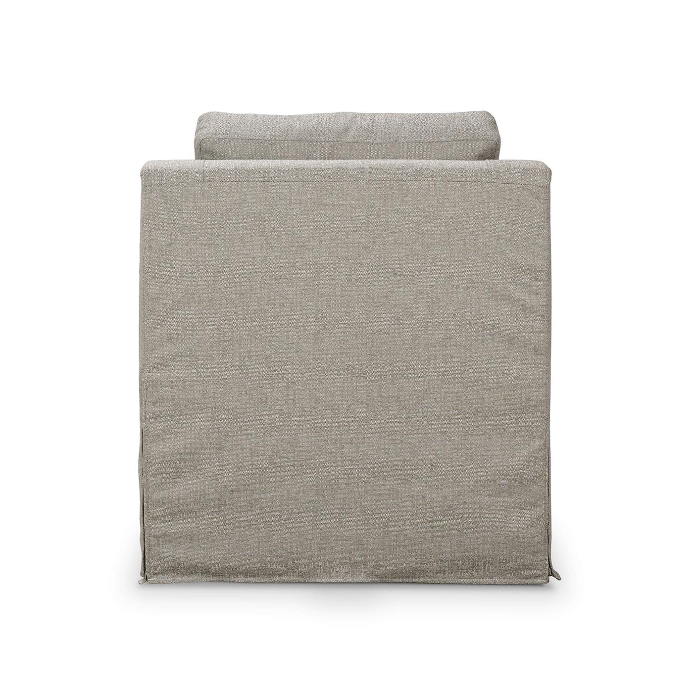 Modern Slip Cover Swivel Armchair In New Condition For Sale In Westwood, NJ
