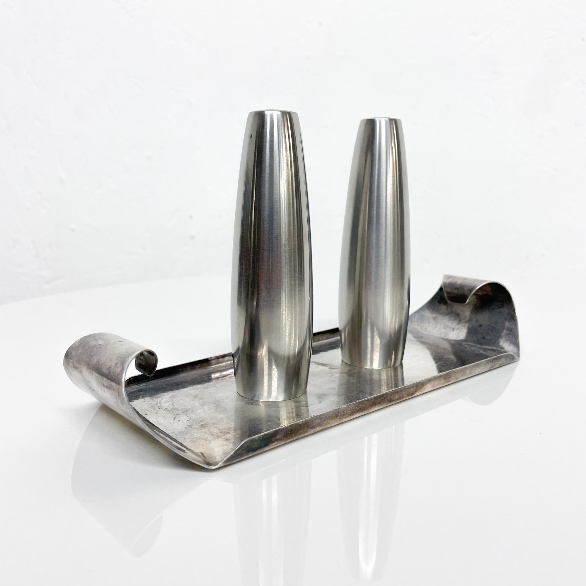Georg Nilsson Art Deco Flared Service Tray Silver Plate GERO Netherlands, 1960s 3