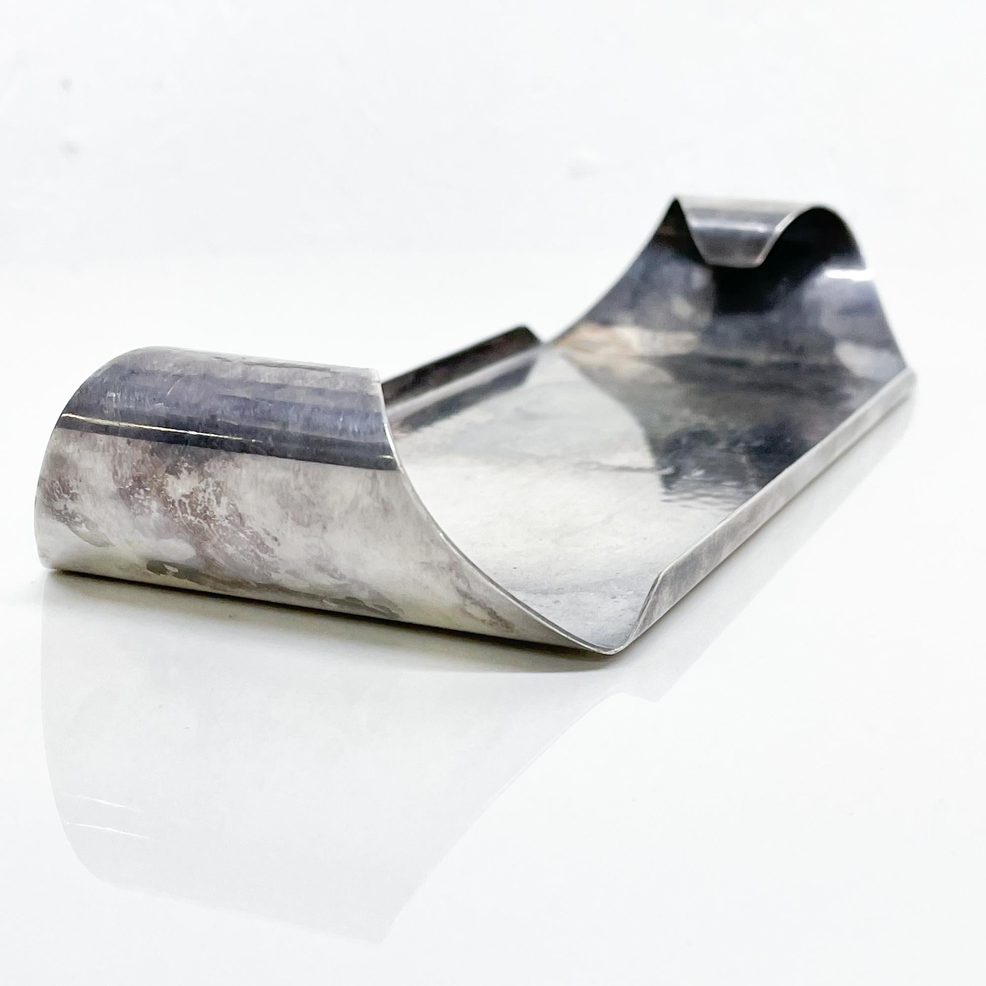 Dutch Georg Nilsson Art Deco Flared Service Tray Silver Plate GERO Netherlands, 1960s