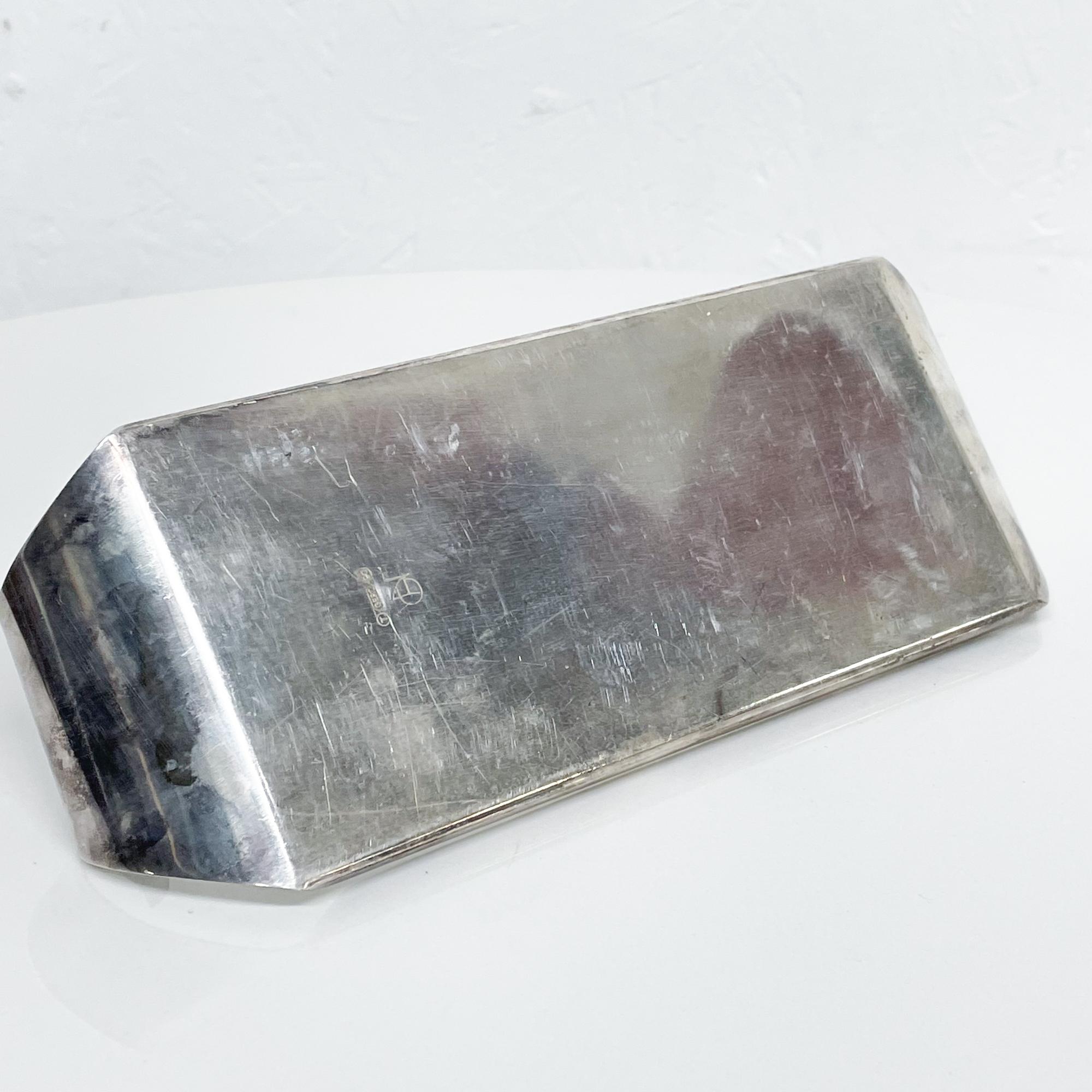 Mid-20th Century Georg Nilsson Art Deco Flared Service Tray Silver Plate GERO Netherlands, 1960s