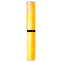 Modern Small Lamp 'Pars Wall' by Anour, Browned Brass, Amber Onyx