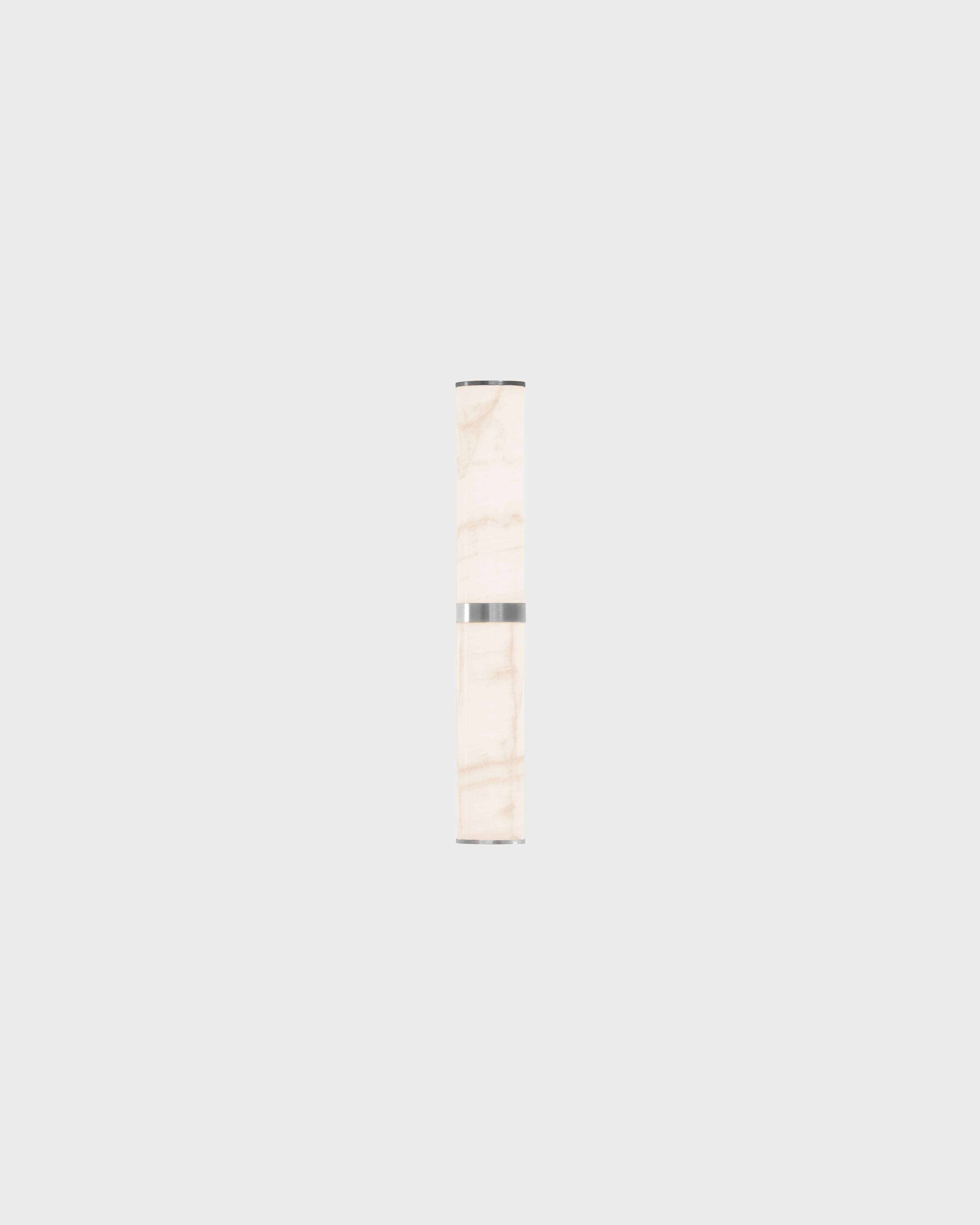 Modern Small Lamp 'Pars Wall' by Anour, Brushed Brass, White Onyx For Sale 2