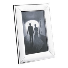 Petit cadre photo moderne en finition miroir en acier inoxydable de Georg Jensen