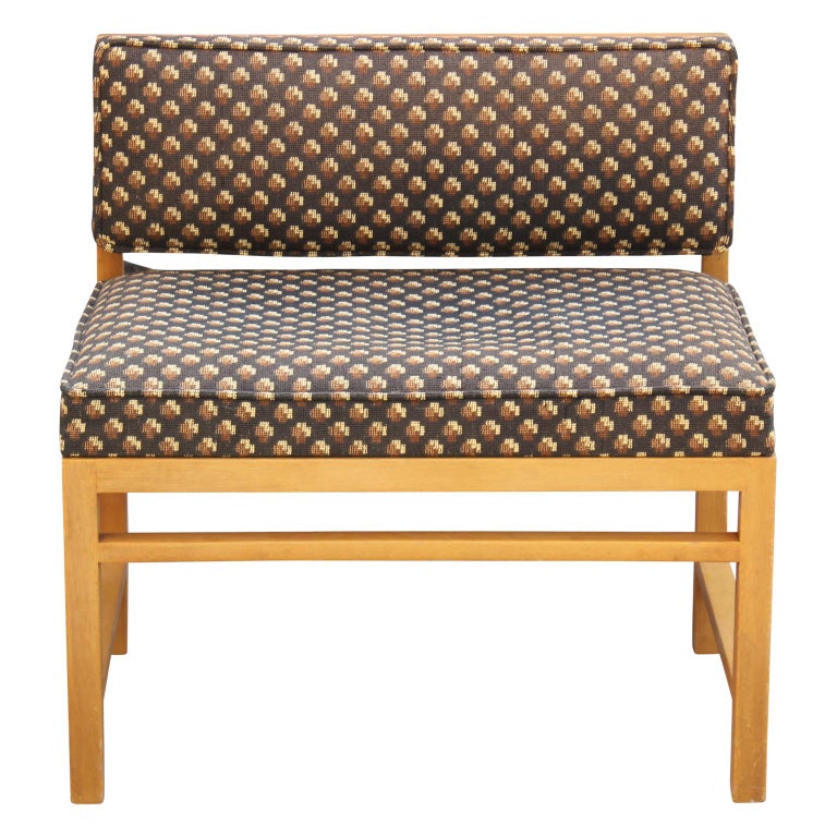 Modern Small Vanity Boudoir Stool Bench By Edward Wormley For Dunbar For Sale At 1stdibs