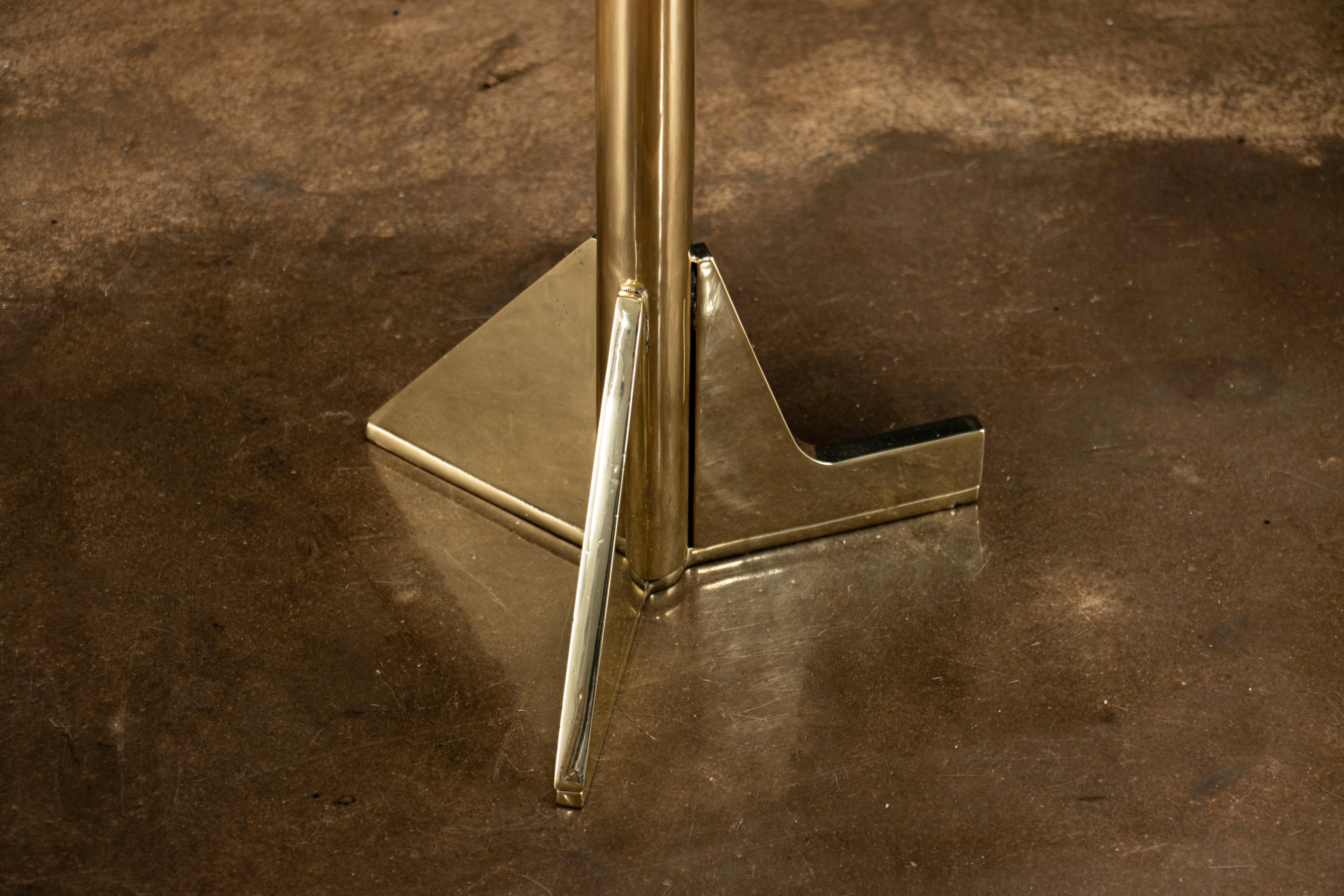 Modern Smoked Glass & Cast Bronze Cocktail Table from Costantini, Bellance For Sale 3