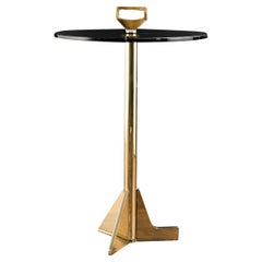 Cocktail Table moderno in vetro fumé e bronzo fuso di Costantini, Bellance