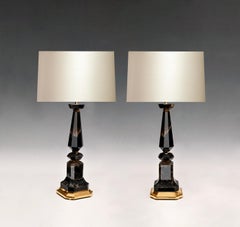 Modern Smoky Rock Crystal Lamps by Phoenix