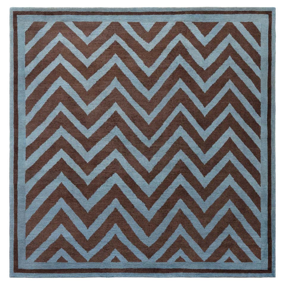 Zuko Chevron Print Rug by Pieces, Modern Grey Hand Tufted Zig Zag Rug ...