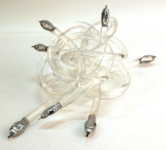 Modern Snake Knot Sculpture