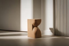 Modern Socle No74 Nightstand, Solid Wood by Joel Escalona