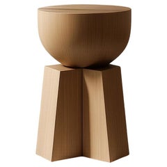 Modern Socle No92 Nightstand, Solid Wood Interior by Joel Escalona