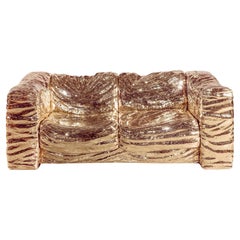 Modern Sofa Cast Bronze Polished Limited Edition StudioJob Handmade 