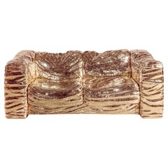 Modernes Sofa aus Bronzeguss und polierter Bronze, limitierte Auflage StudioJob, handgefertigt