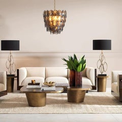 Modern Sofa, Glossy Eucalyptus Veneer, Natural Loki.