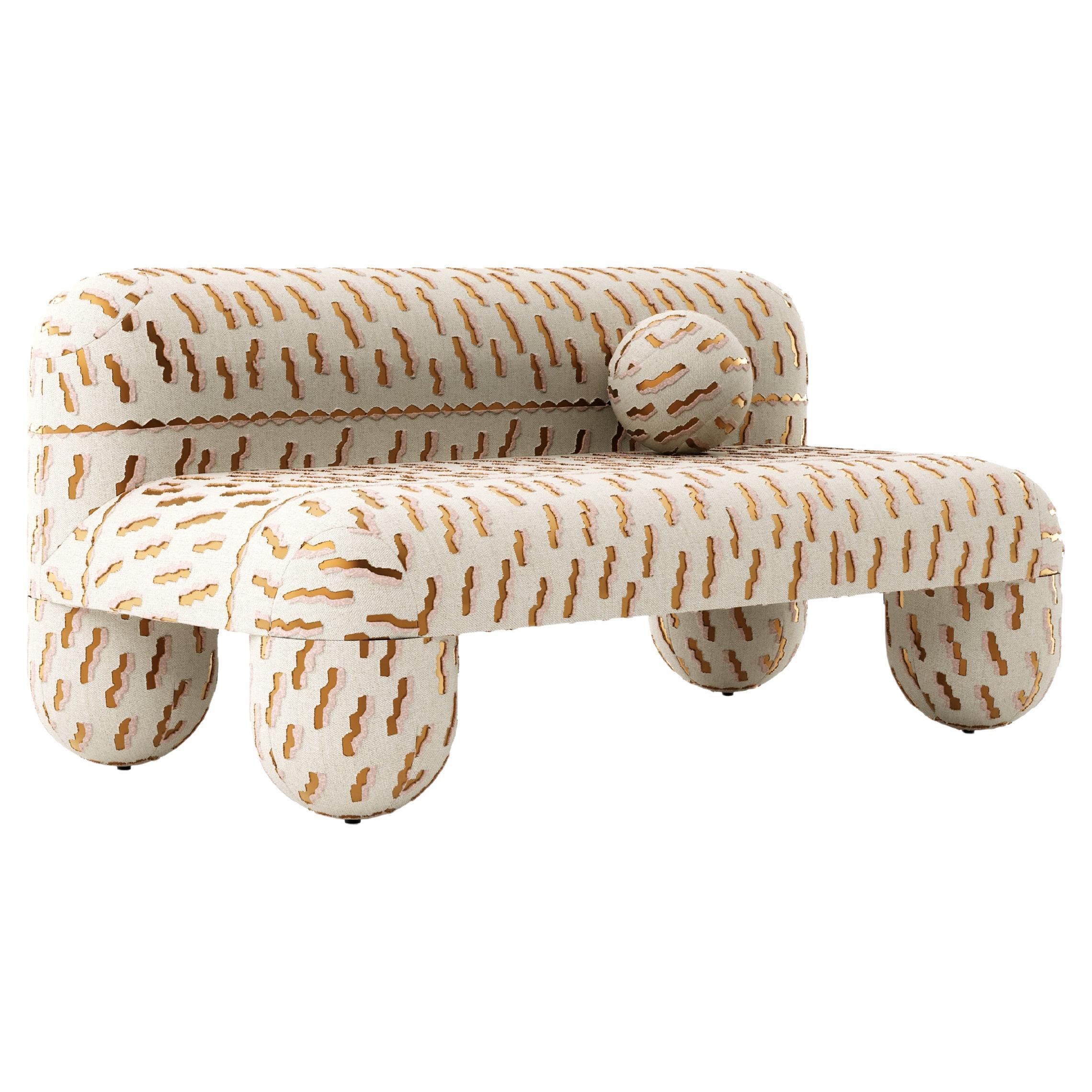 The Moderns Hello en velours jacquard Dedar Tiger Beat off-White par NOOM
