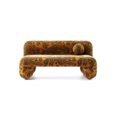 Modern Hello Sofa - Contemporary Seating in Dedar Tiger Mountain Velvet by NOOM