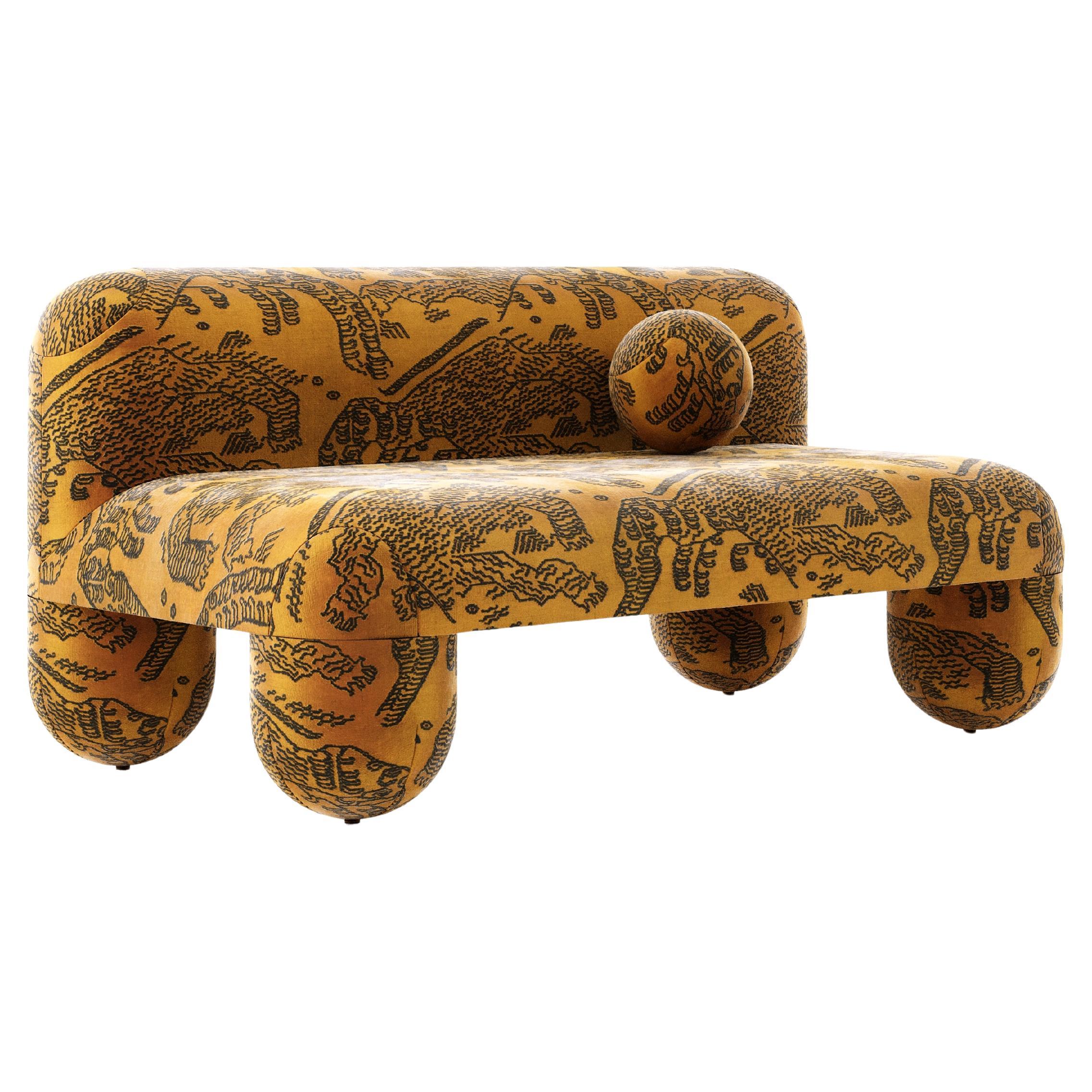 Modern Sofa Hello in Dedar Tiger Mountain jacquard velvet by Noom