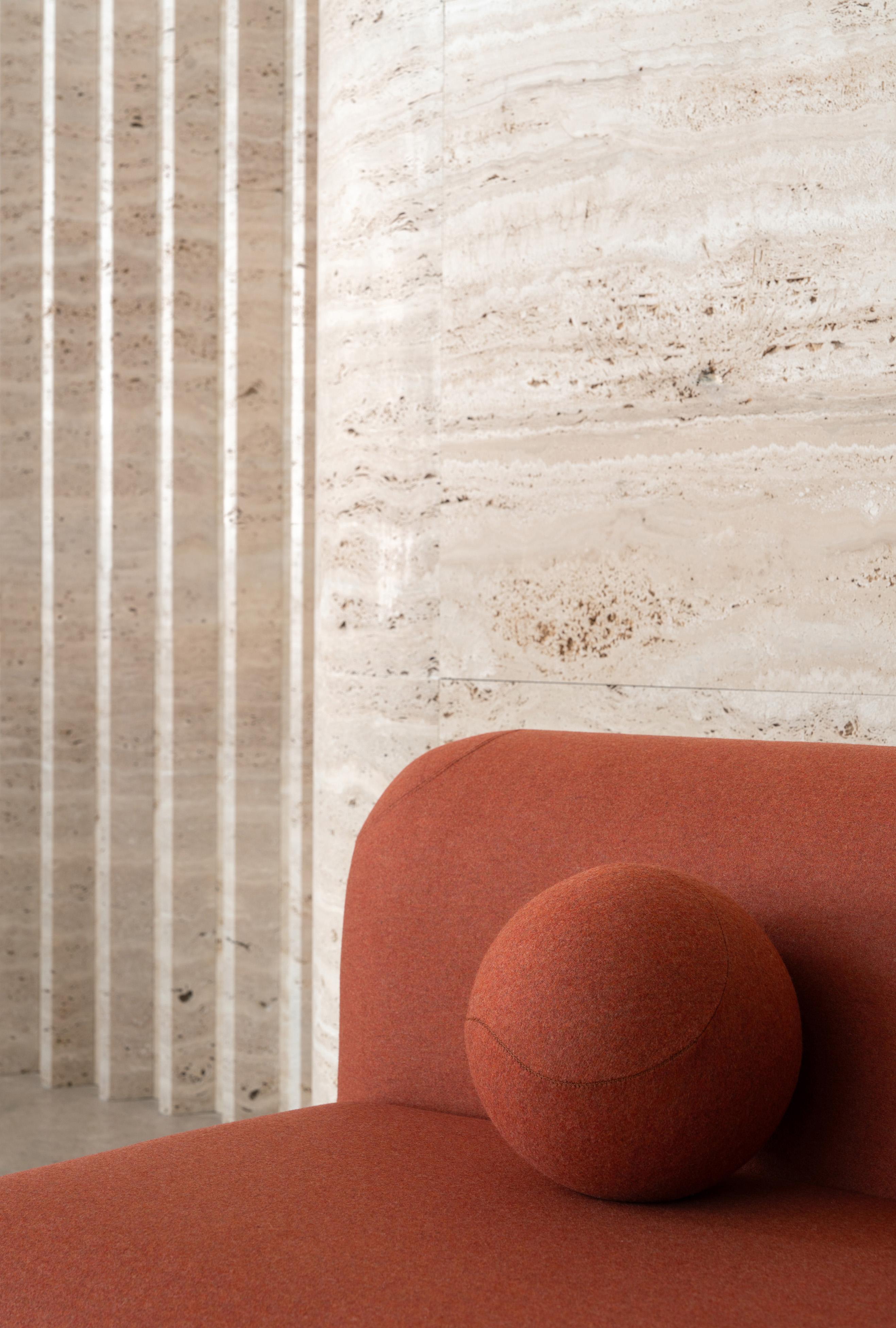 Modern Sofa Hello in Wool Fabric by Noom For Sale 5