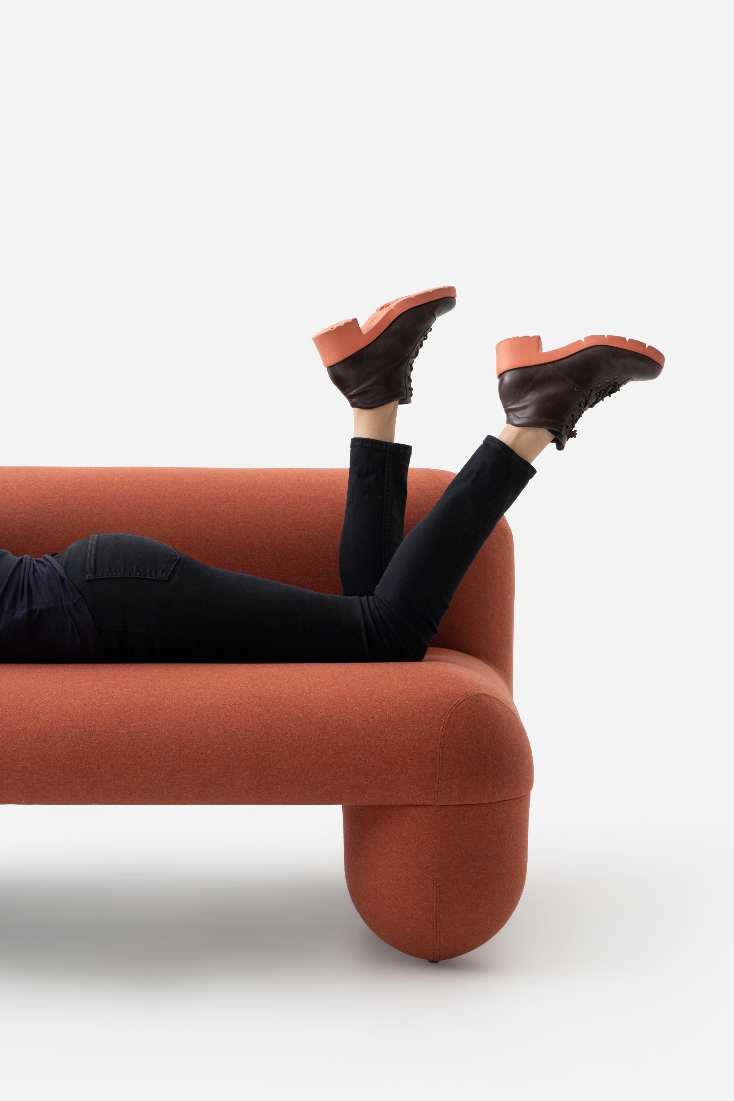 Modern Sofa Hello in Wool Fabric by Noom For Sale 8