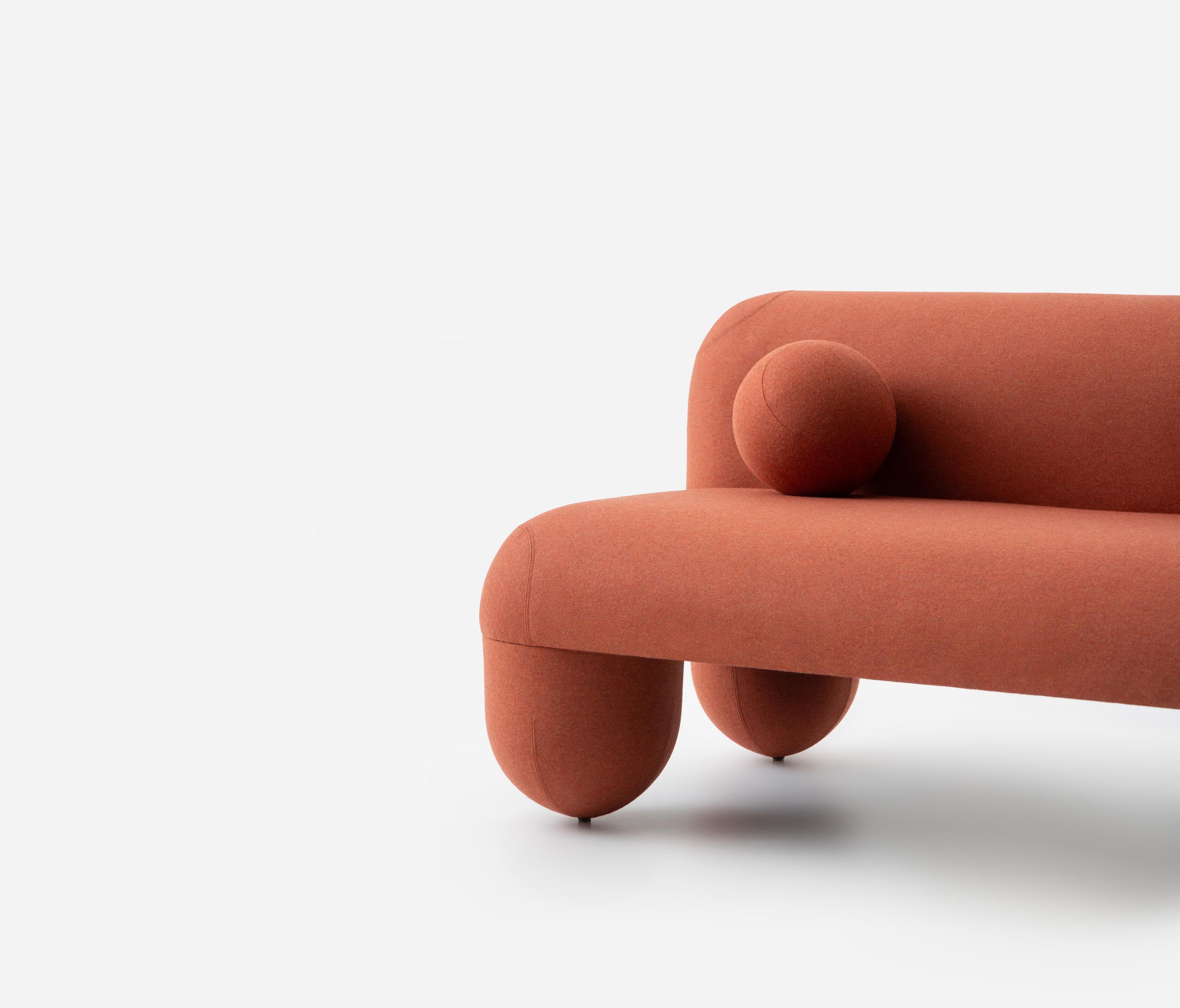Modern Sofa Hello in Wool Fabric by Noom For Sale 14