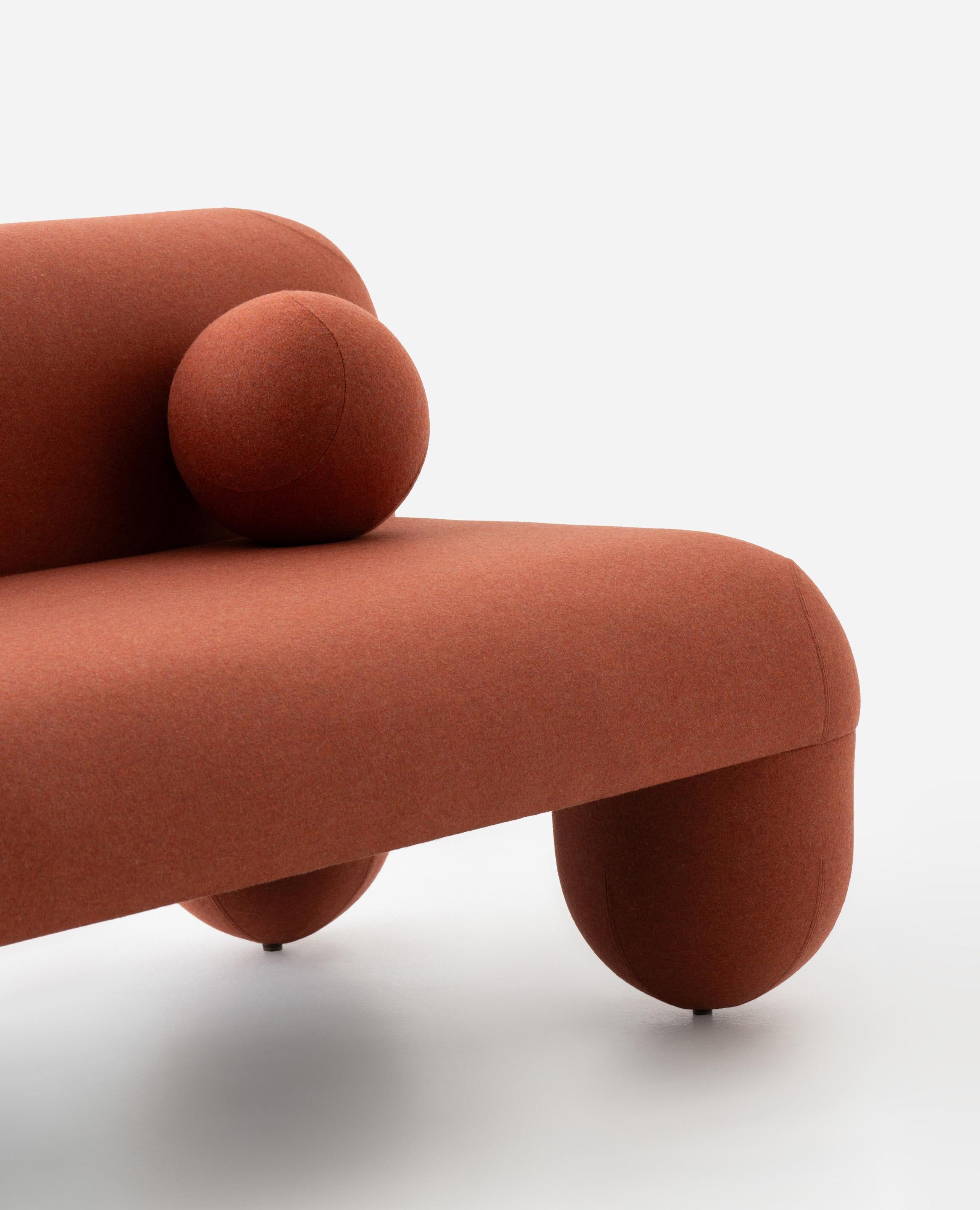 Modern Sofa Hello in Wool Fabric by Noom For Sale 1
