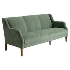 Modern Sofa in 100% Wool Velvet from Zak & Fox, Denmark circa 1960