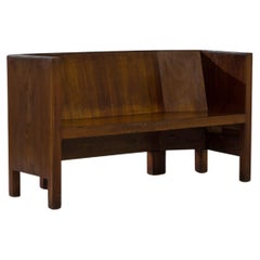 Modern Softwood Bench from Central Europe