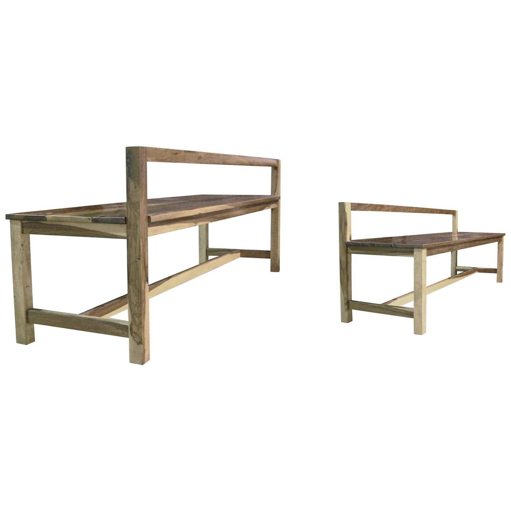 Modern Solid Argentine Rosewood Outdoor Bench from Costantini, Serrano