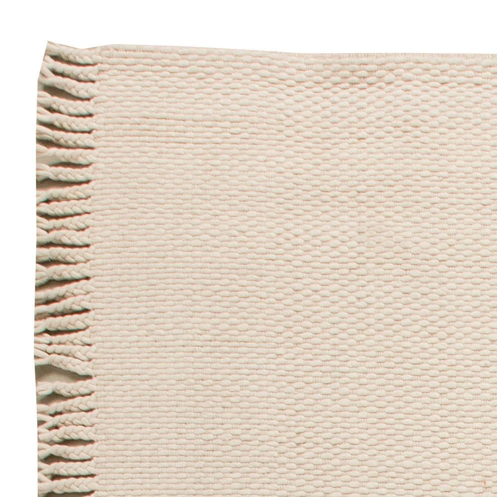 Contemporary Modern Solid Beige Flat-Weave Wool Rug by Doris Leslie Blau For Sale