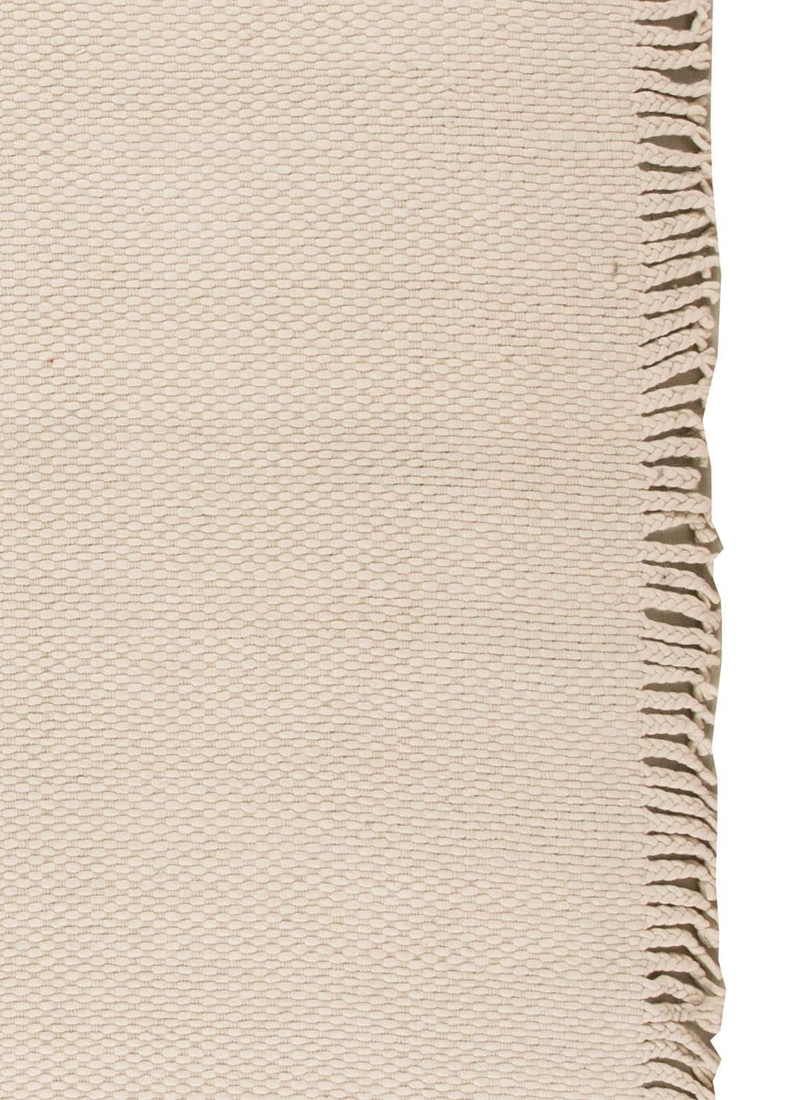 Modern Solid Beige Flat-Weave Wool Rug by Doris Leslie Blau For Sale 1