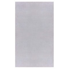 Moderner beigefarbener hochfloriger geknüpfter Teppich aus Seide und Wolle von Doris Leslie Blau