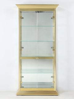 Modern Solid Brass Curio-Cabinet Made in America High Quality and Nice Details
