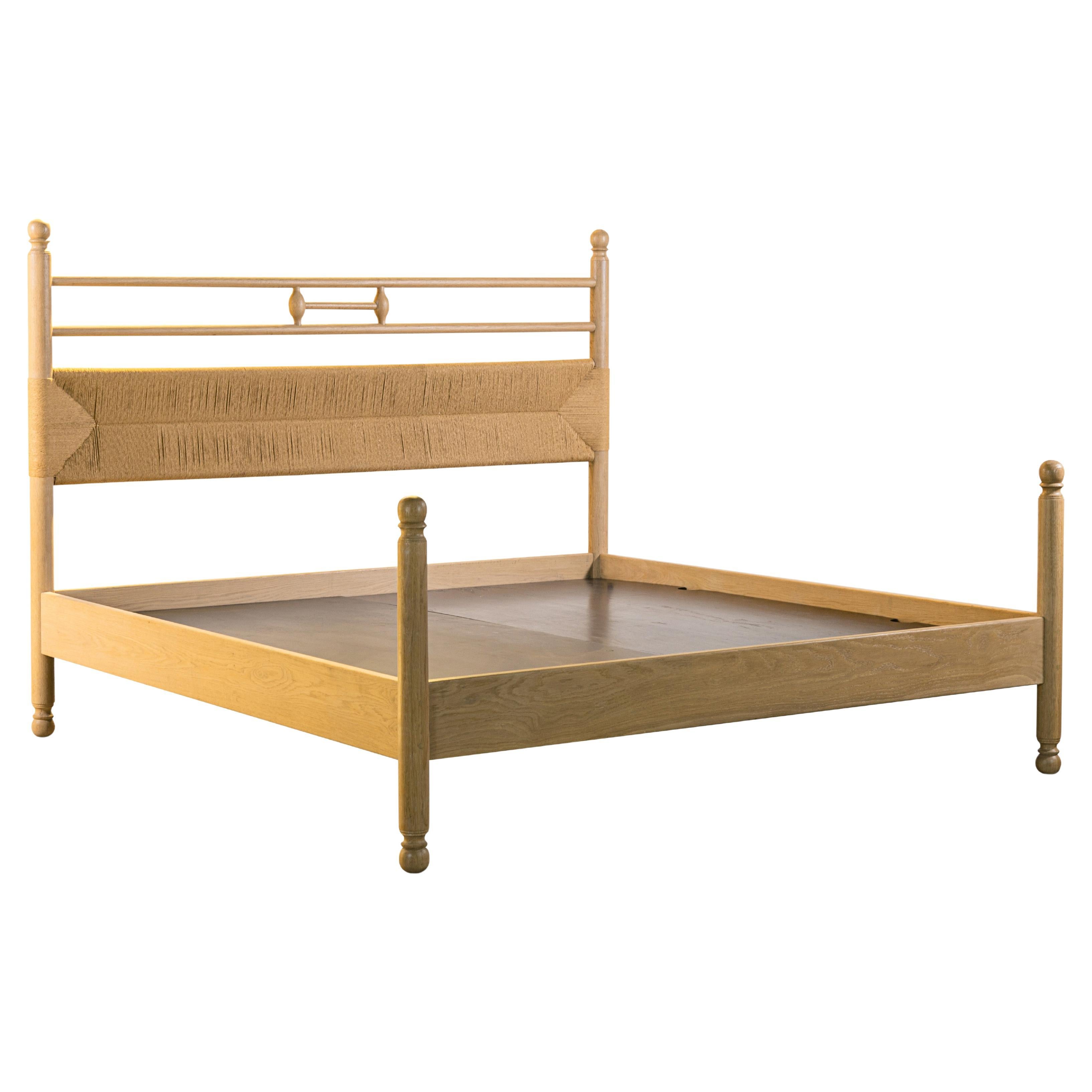 Modern Solid Exotic Wood King Bed from Costantini, Luigi 'in Stock'
