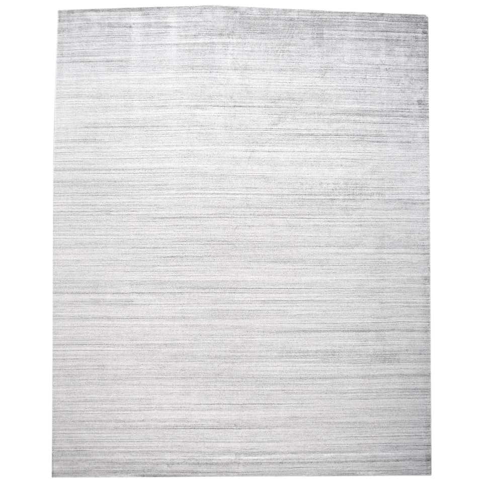 Modern Transitional Solid Gray Rug For Sale at 1stDibs