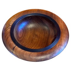 Modern Solid New Zealand Walnut Bowl / Centerpiece