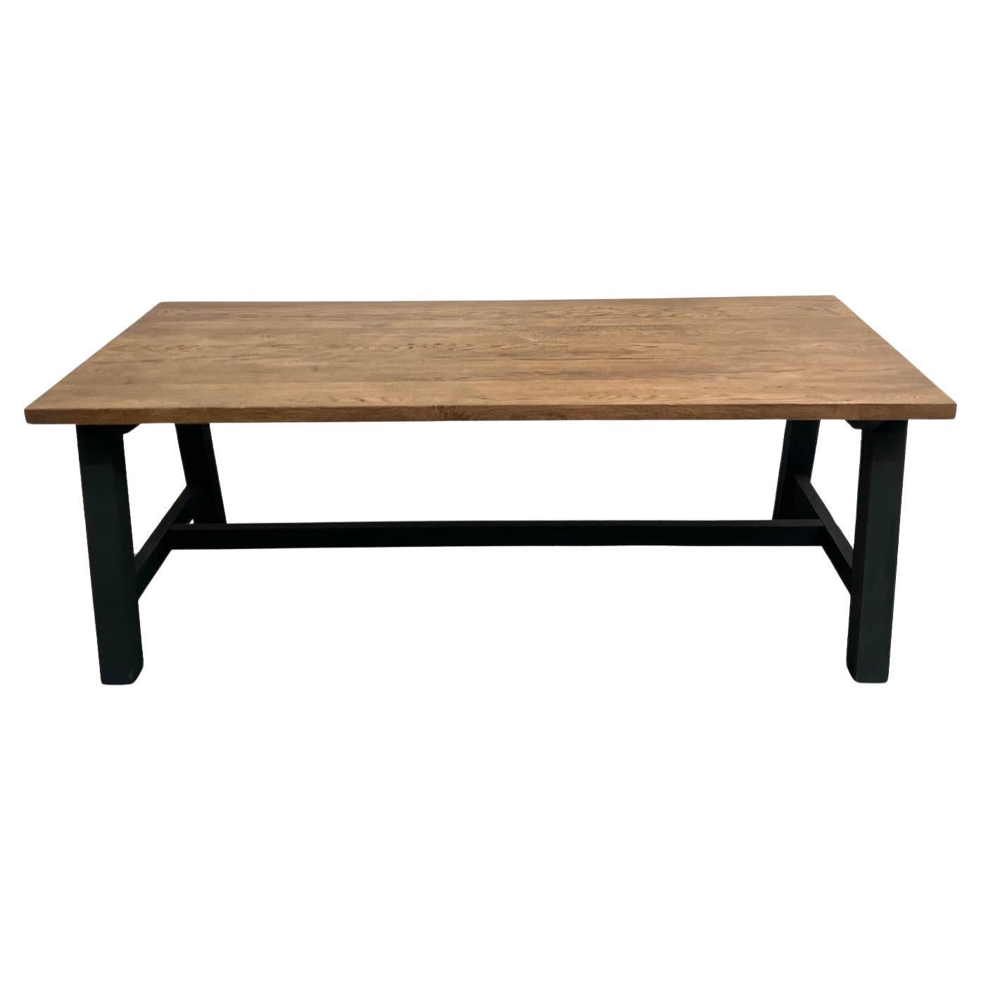 Modern solid oak dining table