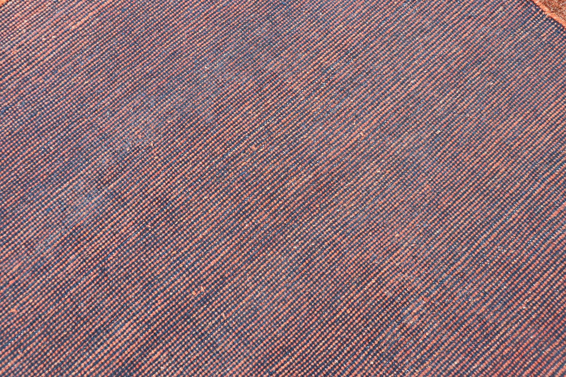 Tappeto solido moderno nei toni caldi dell'arancione bruciato 9'5 x 12'2 in vendita 3
