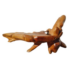 Modern Solid Teak Root Table/Bench