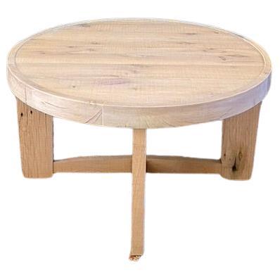 Modern Solid White Oak Coffee Table by Fortunata Design