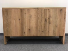 Modern Solid White Oak Console Table by Fortunata Design