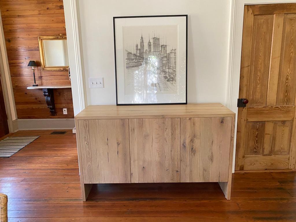 Joinery Modern Solid White Oak Console Table by Fortunata Design For Sale