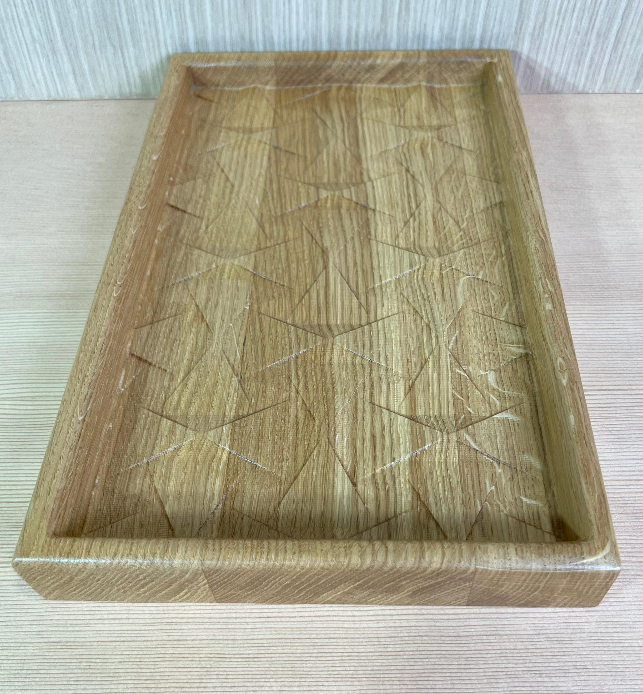 Contemporary Wood valet tray vanity tray catchall tray forhome office dresser kitchen instock For Sale