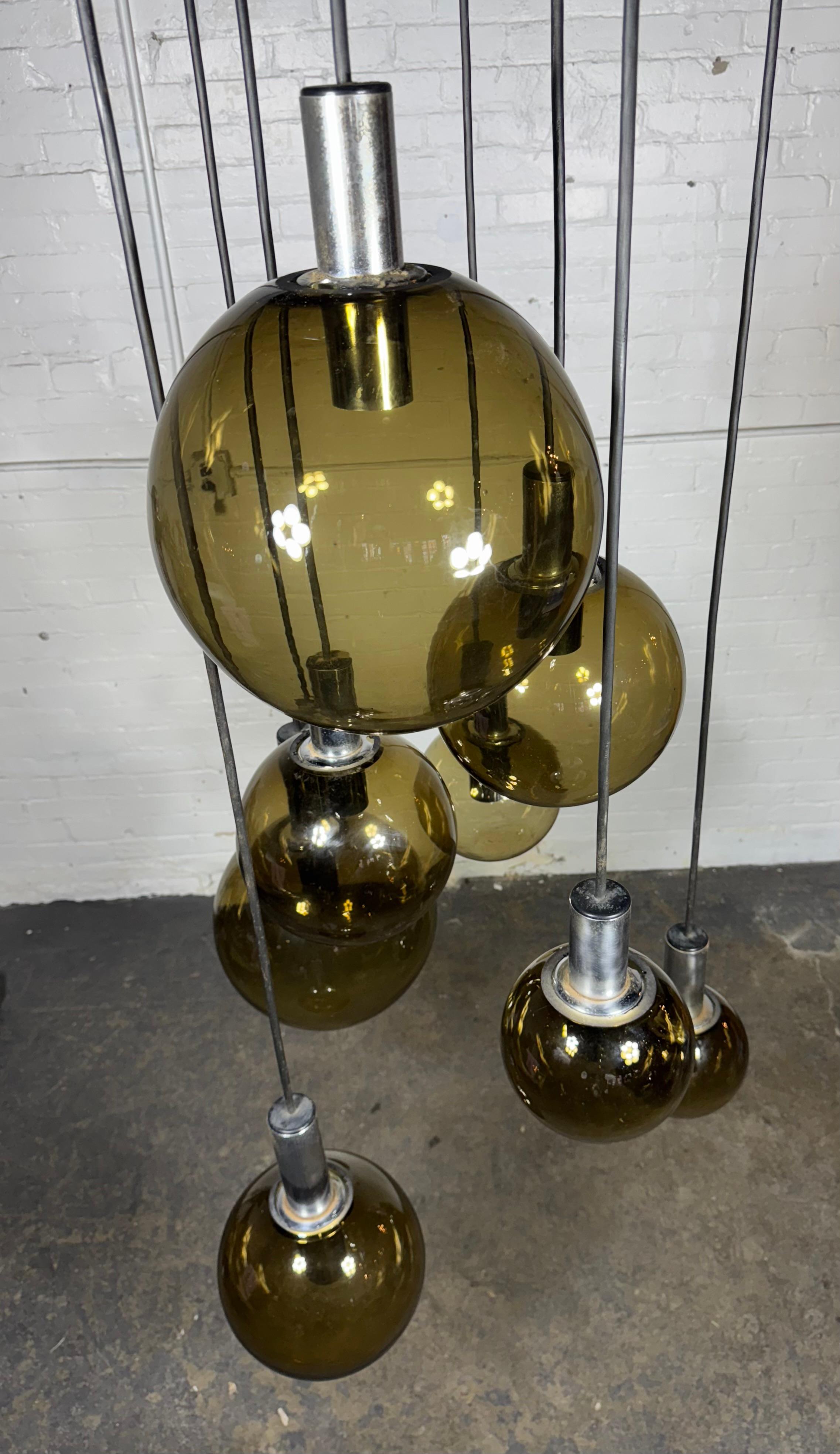 Néerlandais Moderne/Ère spatiale  Lustre ou pendentif 
