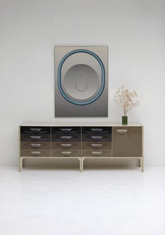 Modern space age DF2000 sideboard by Raymond Loewy for Doubinsky Frères in 1968.
