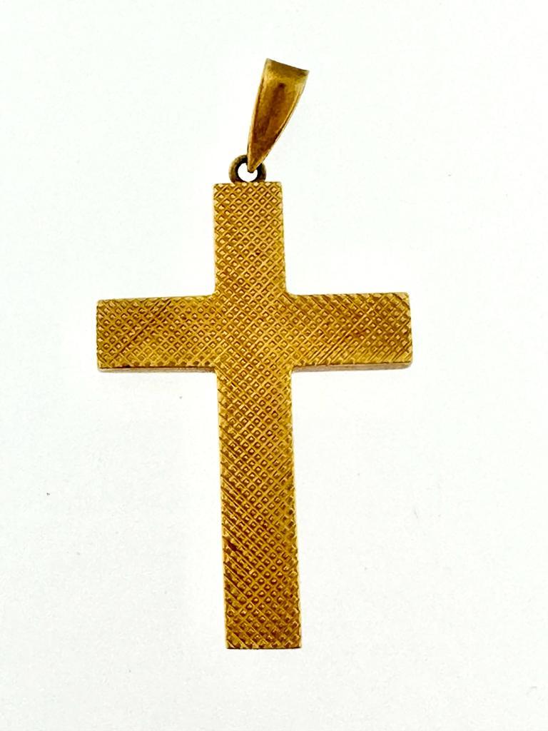 Modern Spanish Cross 18kt Yellow Gold In Good Condition For Sale In Esch-Sur-Alzette, LU