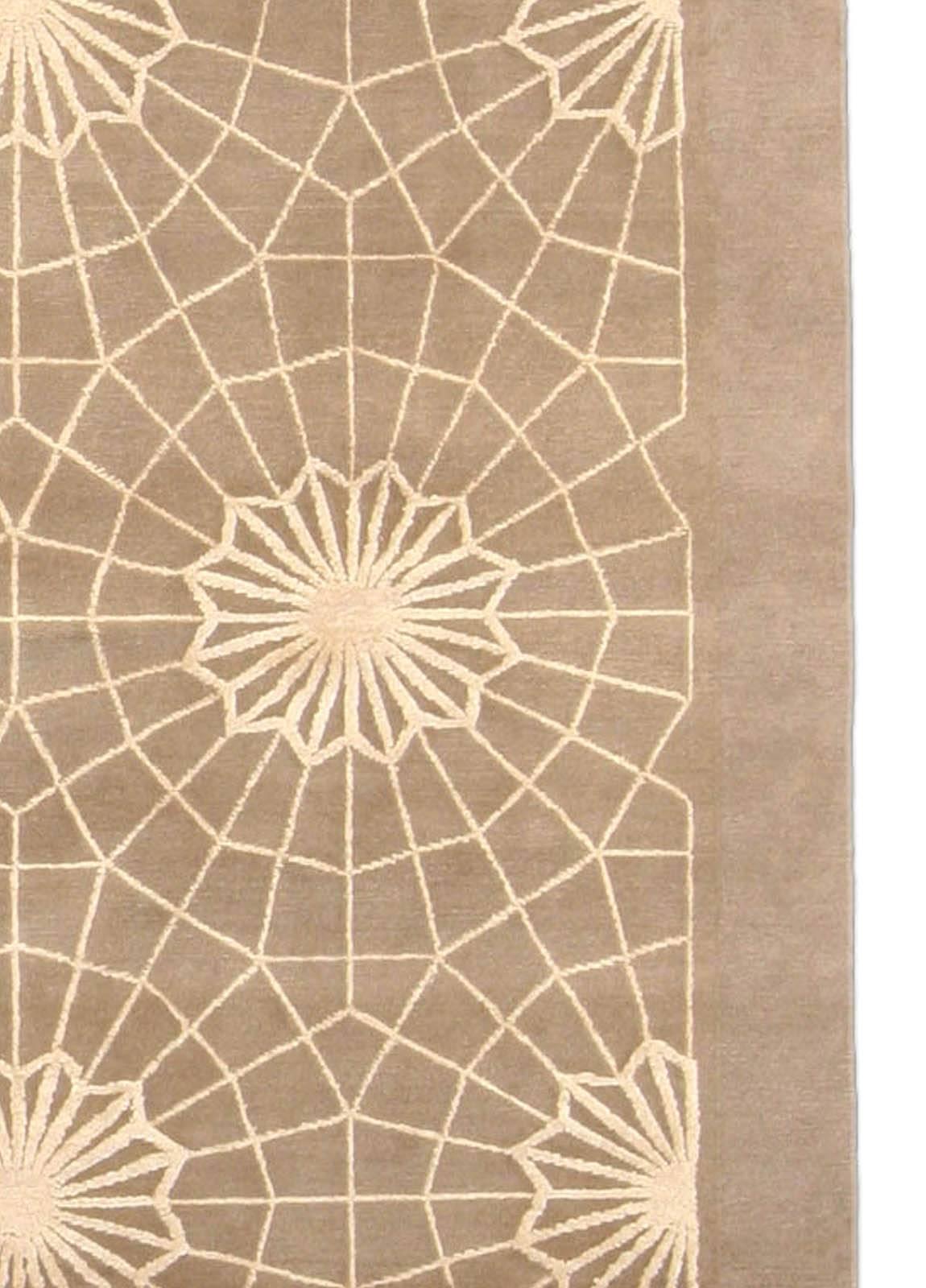 Moderner Spinnenweb-Teppich von Doris Leslie Blau (Handgeknüpft) im Angebot